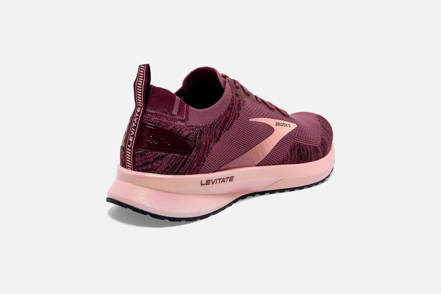 Brooks Levitate 4 Road Running Shoes Womens Pink 384726-GWY